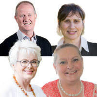 Dr Terri Foran (Facilitator) and experts Prof Susan Davis AO, A/Prof John Eden, Dr Rosie King