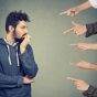 Anxious,Man,Judged,By,Different,People.,Concept,Of,Accusation,Of