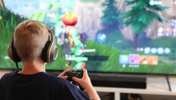 Boy,Playing,Fortnite