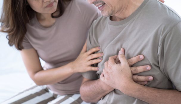 Elderly,Asian,Man,With,Chest,Pain,From,A,Heart,Attack,